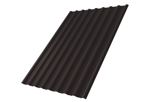 Профнастил С20R 0,5 Rooftop Бархат RAL 9005 черный