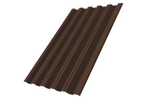 Профнастил HC35R 0,5 Rooftop Бархат RAL 8017 шоколад