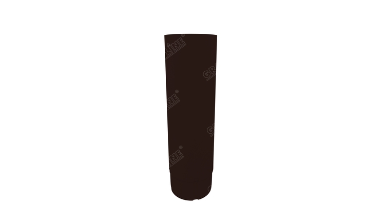 Труба круглая соединит,100 мм 1 м  RAL 8017 шоколад