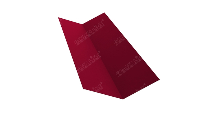 Планка ендовы верхней 145х145 0,45 PE с пленкой RAL 3003 рубиново-красный (2м)