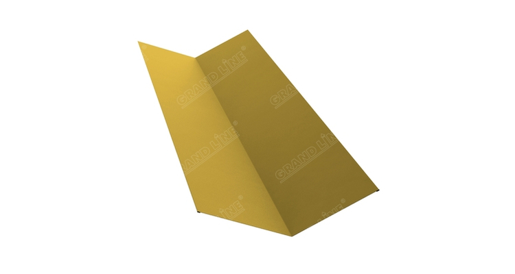 Планка ендовы верхней 145х145 0,45 PE с пленкой RAL 1018 цинково-желтый (2м)