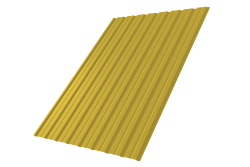 Профнастил С10В 0.45 PE RAL 1018 цинково-желтый