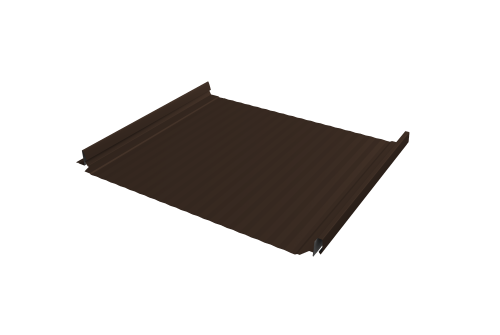 Кликфальц Pro Gofr Grand Line 0,45 Drap с пленкой на замках RAL 8017 шоколад