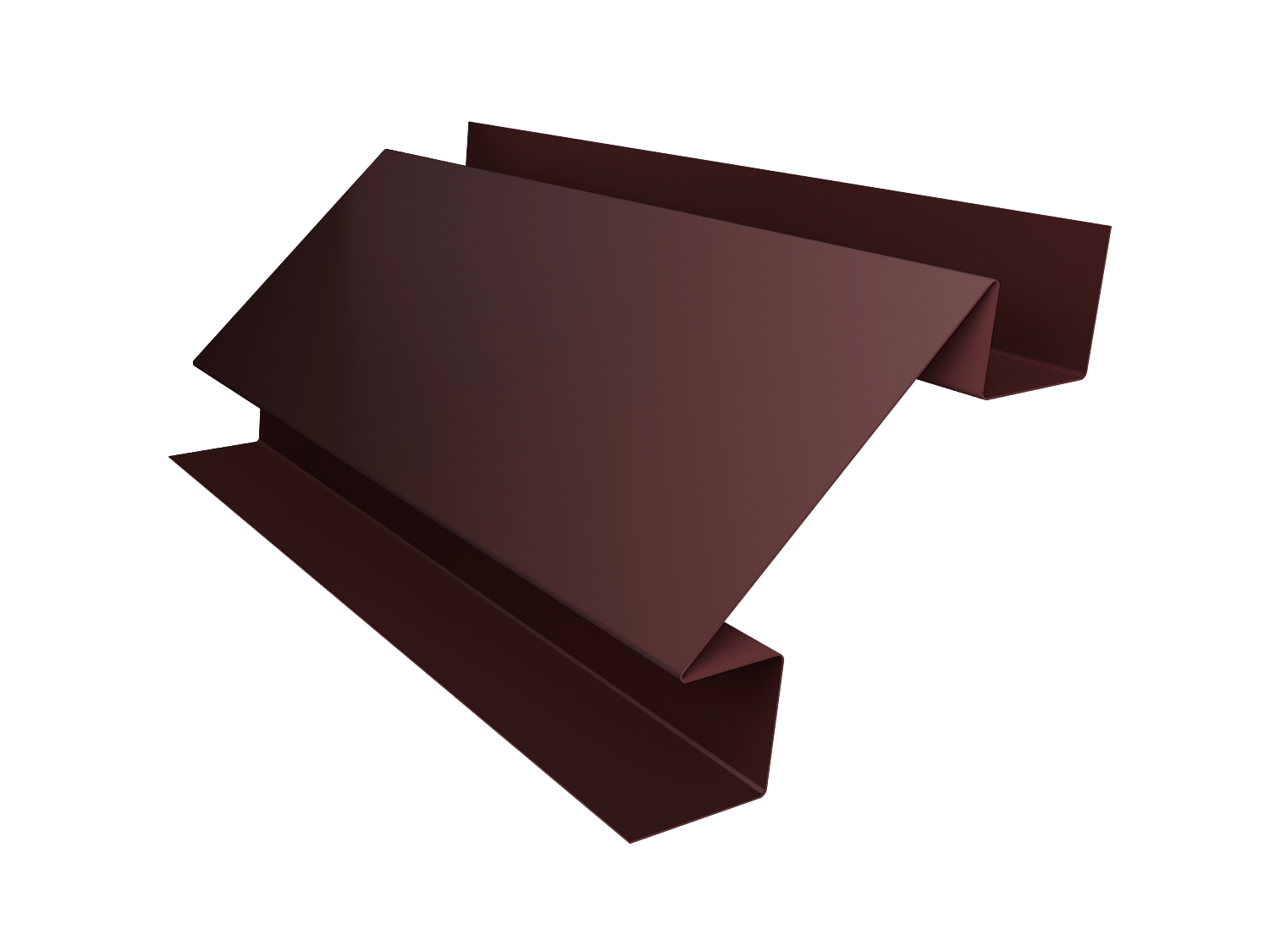 Планка угла внутреннего сложного Экобрус 0,5 Drap RAL 8017 шоколад