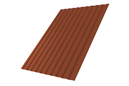 Профнастил С8А 0,45 Drap RAL 8004 терракота