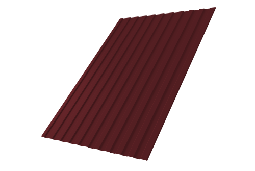 Профнастил С8А 0,5 Satin RAL 3005 красное вино