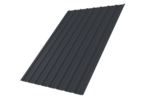 Профнастил С10A 0,45 Drap-double TX RAL 7024 мокрый асфальт