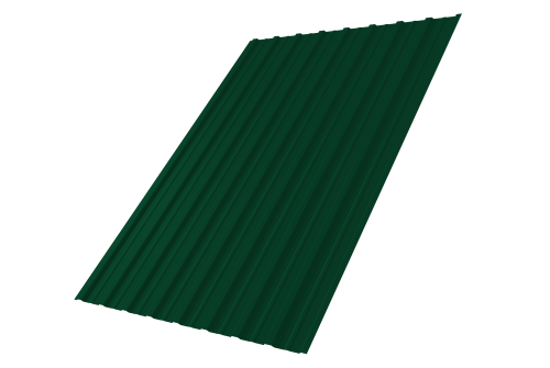 Профнастил С10A 0,5 Satin Matt RAL 6005 зеленый мох