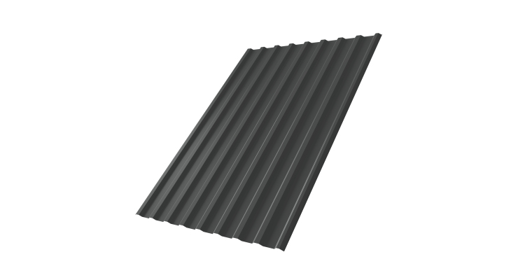 Профнастил С20R 0,5 PurPro Matt 275 RAL 7016 антрацитово-серый