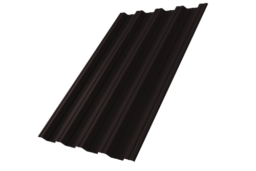 Профнастил НС44 0,5 Satin RAL 9005 черный