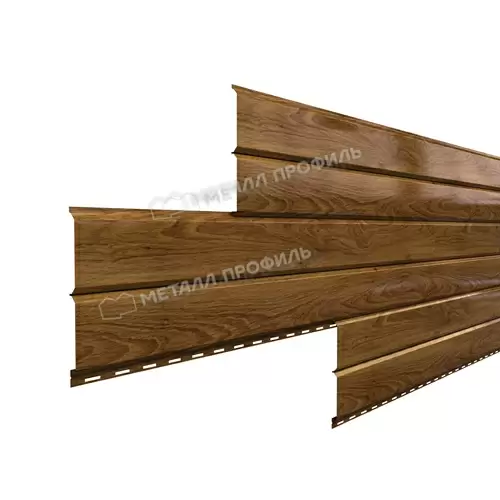 Сайдинг Металл Профиль Lбрус-15х240 (ECOSTEEL-01-МореныйДуб-0.5)
