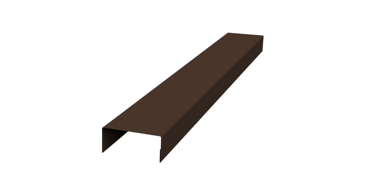 Крышка 45х20 жалюзи Texas 0,45 Drap ST RAL 8017 шоколад (3м)