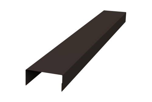 Крышка 45х20 жалюзи Texas 0,5 Satin Matt RR 32 темно-коричневый (2,5м)