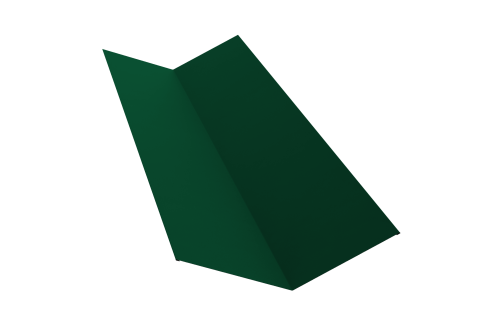 Планка ендовы верхней 145х145 0,45 Drap RAL 6005 зеленый мох (3м)
