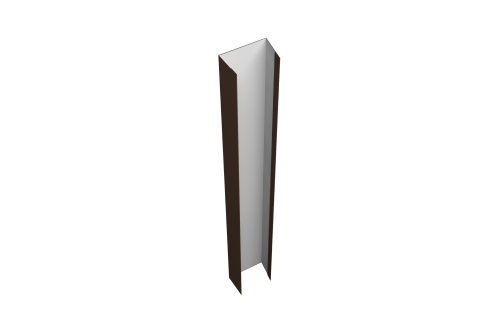 Крепежная планка верхняя Texas 0,5 PurPro RAL 8017 шоколад (3м)