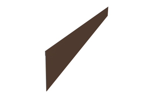 Ламель забора жалюзи Palermo стартовая/финишная для калиток и ворот 0,5 Drap RAL 8017 шоколад