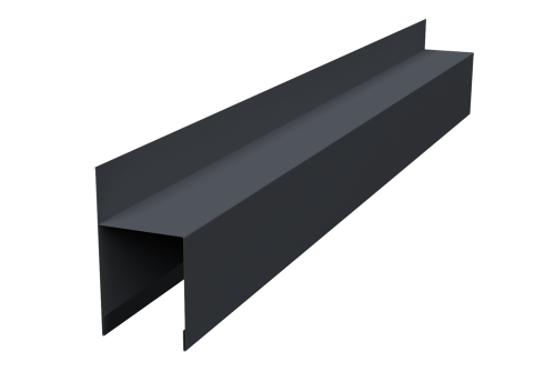 Планка опорная составная внешняя Palermo 0,45 Drap-double TX RAL 7024 мокрый асфальт (2м)
