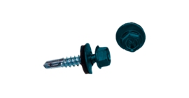 Саморез по металлу Daxmer 5,5х25 RAL 5009 (250) сверло №3