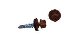 Саморез по металлу Daxmer 5,5х25 RAL 8004 (250) сверло №3