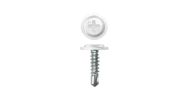 Саморез ПШС Daxmer Pro 4,2х16 (1000 шт) шлиц PH2 RAL 9003