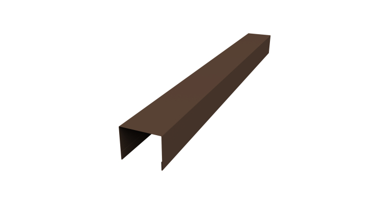 Крышка жалюзи Palermo 0,45 Drap TwinColor RAL 8017 шоколад (3м)