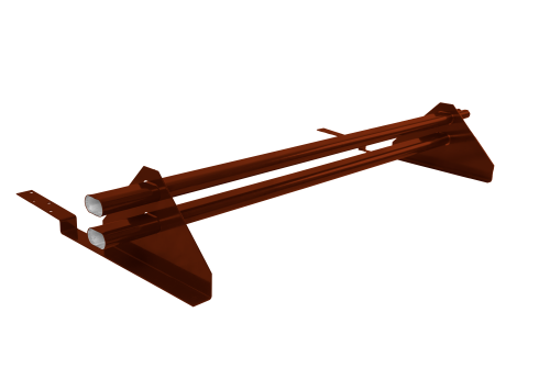 Снегозадержатель трубчатый для композитной черепицы Roman RAL 3009 (1м)