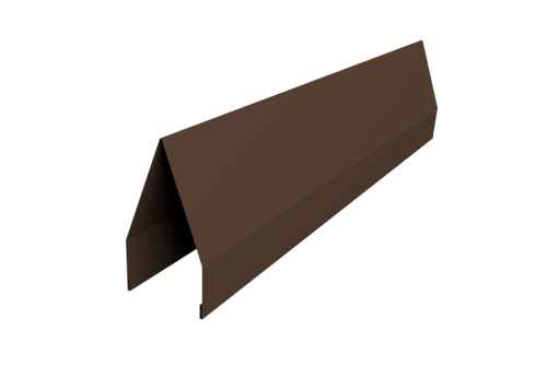 Ламель забора жалюзи Tokyo 0,45 PE-Double с пленкой RAL 8017 шоколад