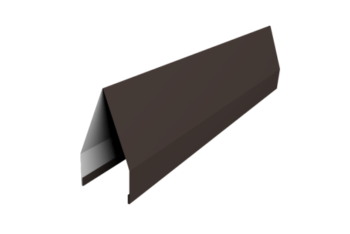 Ламель забора жалюзи Tokyo 0,5 Satin с пленкой RR 32 темно-коричневый