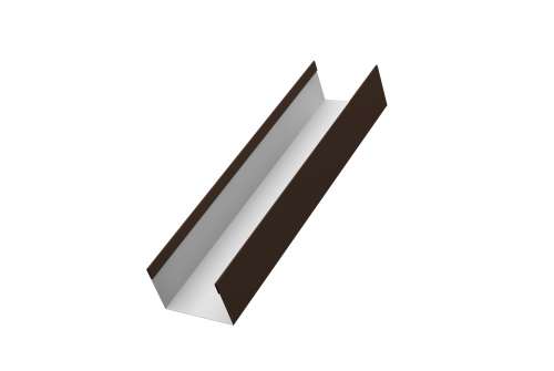 Стойка жалюзи Milan,Tokyo 0,45 Drap RAL 8017 шоколад (3м)