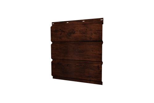 Софит металлический без перфорации 0,45 Print Elite с пленкой Cherry Wood TwinColor