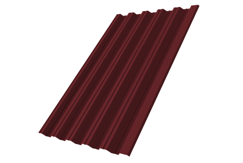 Профнастил HC35R 0,7 PE RAL 3005 красное вино